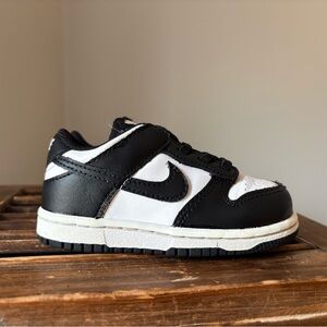 Nike Kids Panda Dunks Black and White Slip On Sneakers